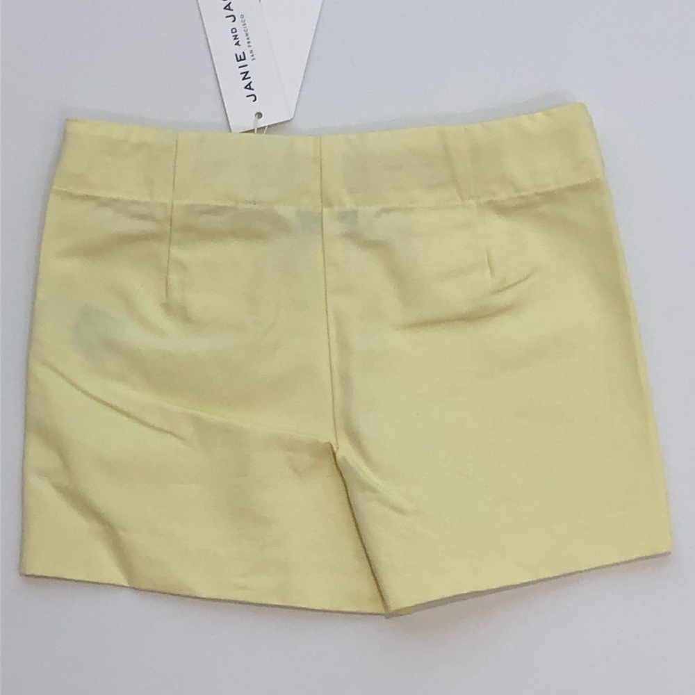 Janie and Jack Toddler Shorts Size 4T Yellow Adjustable Waist - Picture 2 of 7
